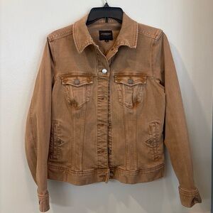 Liverpool Women's Brown Distressed Jean Jacket size M